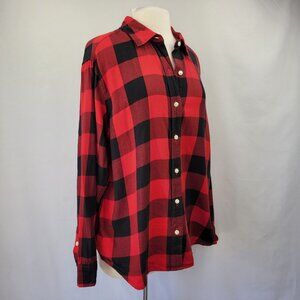 Levis Red & Black Buffalo Plaid Boyfriend Fit Shirt XL